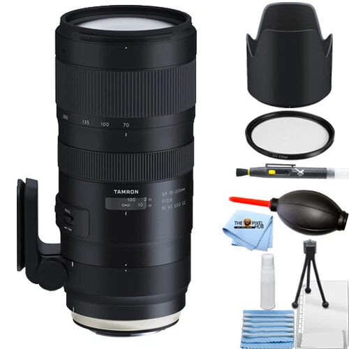 Tamron SP 70-200mm f/2.8 Di VC USD G2 Objektiv fรผr Canon EF - 6-teiliges Zubehรถrpaket-