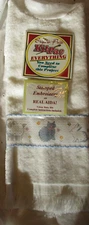 VINTAGE Crafter's Pride Kit Pac Baby Bib Cross Stitch "LAMB & FRIENDS" & Cat NOS