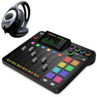 Rode Rodecaster Pro II Audio Production Studio + keepdrum headphones