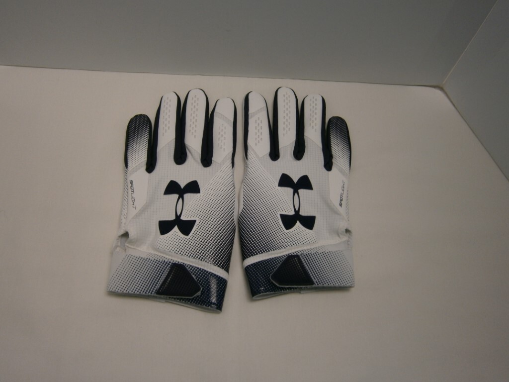 グローブ UNDER ARMOUR SPOTLIGHT NFL GLOVE WHITE M New Under Armour Men's White Spotlight WR Football Gloves | eBay