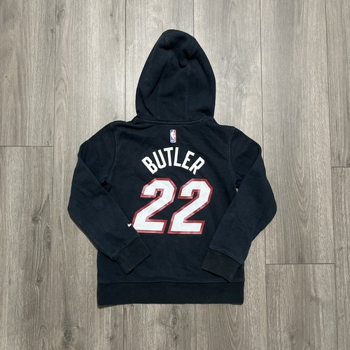 Miami Heat Nike Hoodie Jimmy Butler 22 Youth S Black Cotton - Picture 4 of 4