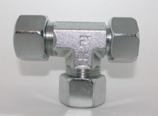 Parker EL20SCF EOSwivel Nut Run Tee 24˚Flareless swivel FemaleTube OD 20mm x M30