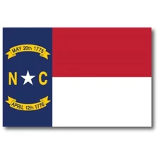 North Carolina Car Magnet US State Flag Refrigerator Locker SUV Heavy Duty