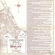 HERITAGE MAP OF BRAY CARTINA DETTAGLIATA COMMENTATA VIP