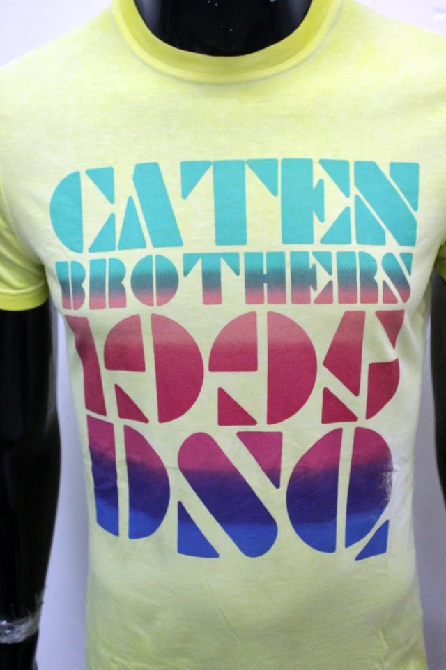 Dsquared2 Camiseta Hombre Talla M Amarillo Suéter Verano de Algodón Logo - Imagen 4 de 4