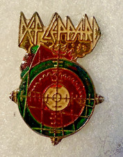 Def Leppard Pyromania Vintage Concert Enamel Lapel Pin from 1983