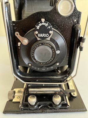 Rare Folding Camera Vario Anastigmat Prima 1:6.3 F=135 mm Mayer