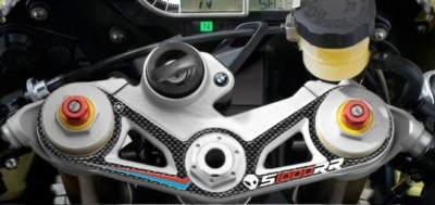 LABELBIKE Adesivo in Resina 3D PIASTRA FORCELLA compatibile per MOTO BMW S1000RR 2009-2011