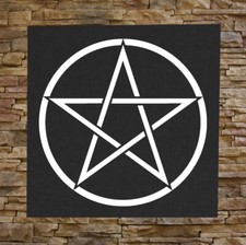 Pentacle Canvas Print / BACK Patch - Occult Pentagram Gothic Punk Grunge Witch