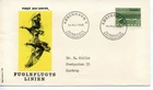 DENMARK 1963 Inauguration of the "Bird Flight Line" Railroad Link Betwe  FDC2511