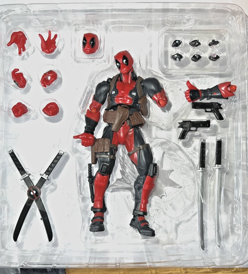 Figura de acción Hero Yamaquohi Yamaguchi Sculpt DEADPOOL 6" No.001 nueva con edición Foto 2 de 4