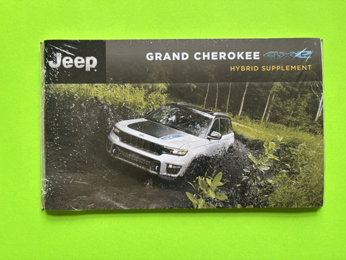 2024 Jeep GRAND CHEROKEE 4xe HYBRID Supplement to Owners Manual *OEM* NEW!