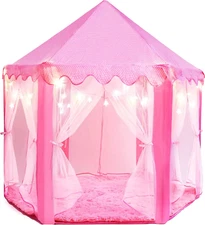 Princess Tent for Kids Tent - 55" X 53" with Led Star Lights | Princess Toys | K