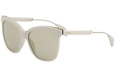 Police Women's Affair-2 SPL621 SPL/621 3GFG White Fashion Square Sunglasses 56mm