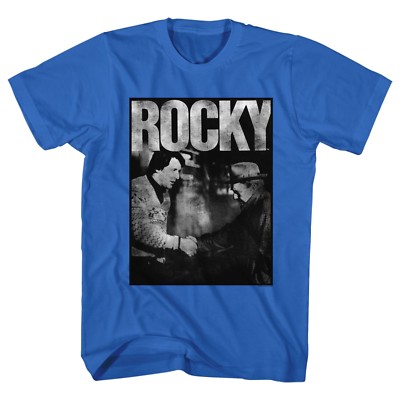 Rocky Balboa T-Shirt New Rocky & Paulie 100% Licensed in Royal Cotton SM - 5XL