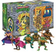 Teenage Mutant Ninja Turtles Playmates Sewer Lair Rotocast Action Figure 6 Pack