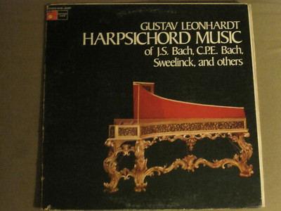 GUSTAV LEONHARDT HARPSICHORD MUSIC OF J.S. BACH SWEELINCK OTHERS LP '70 BASF NM-