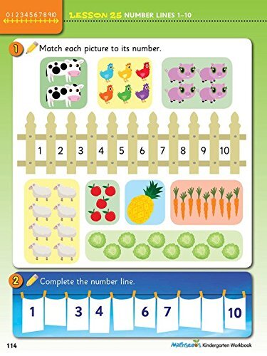 Math for Kindergarten Workbook - 200 Essential Math Skills (Reading ...