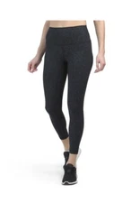 90 DEGREE BY REFLEX Lux Printed Elastic Free High Rise Basic Ankle Leggings, S