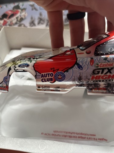 2008 Mustang John Force Christmas Car SIGNED 1/24 Summit Motorsport Park - Picture 11 of 17