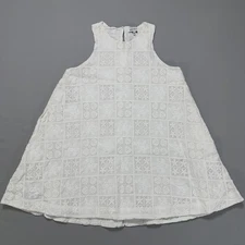 Jacquie The Label Size L Macramé crochet lace Sleeveless Fit & Flare mini dress