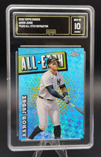 2025 TOPPS CHROME AARON JUDGE LOGOFRACTOR CHROME ALL-ETCH #CAE2 GMA 10