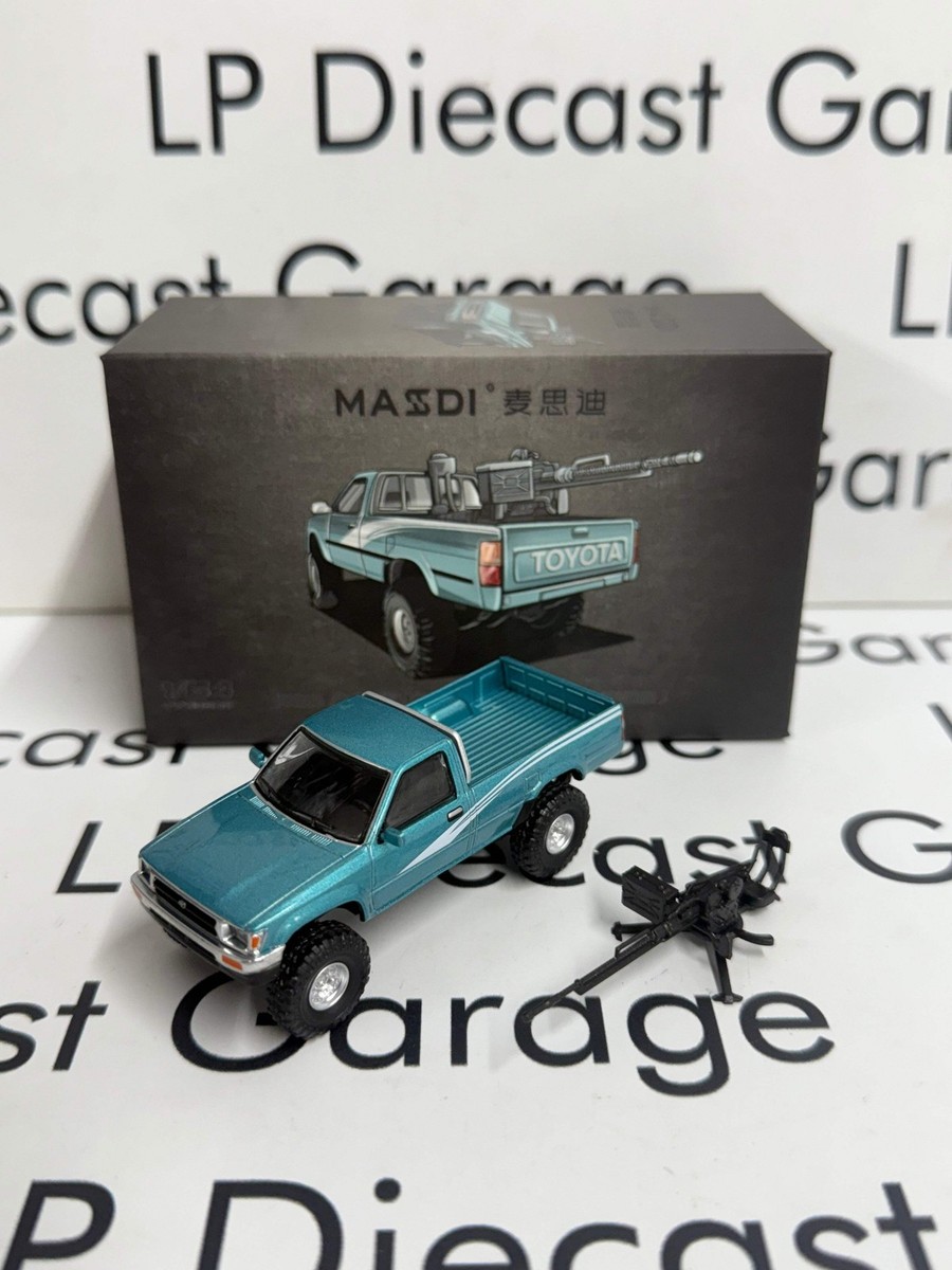 MASDI 1995 Toyota Hilux Truck Teal Blue 1:64 Diecast | eBay