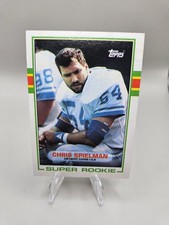 1989 Topps #361 Chris Spielman Rookie Card RC. rookie card picture
