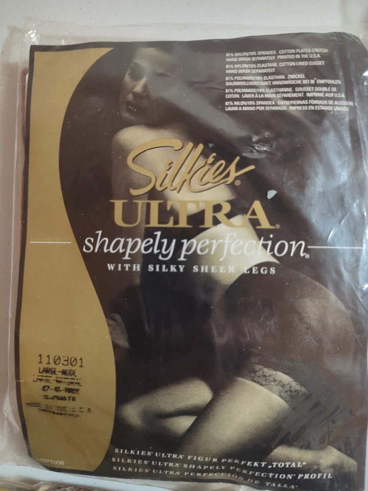 Lote De 5 Pantimedias Silkies Vintage Azul Marino, Negro Beige Nuevas En Paquetes Talla L Foto 2 de 4