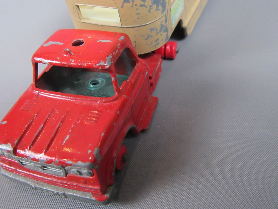 D732 Vintage Matchbox K18 UK Dodge Trattore Articolato Furgone Cavalli King Size - Immagine 3 di 4