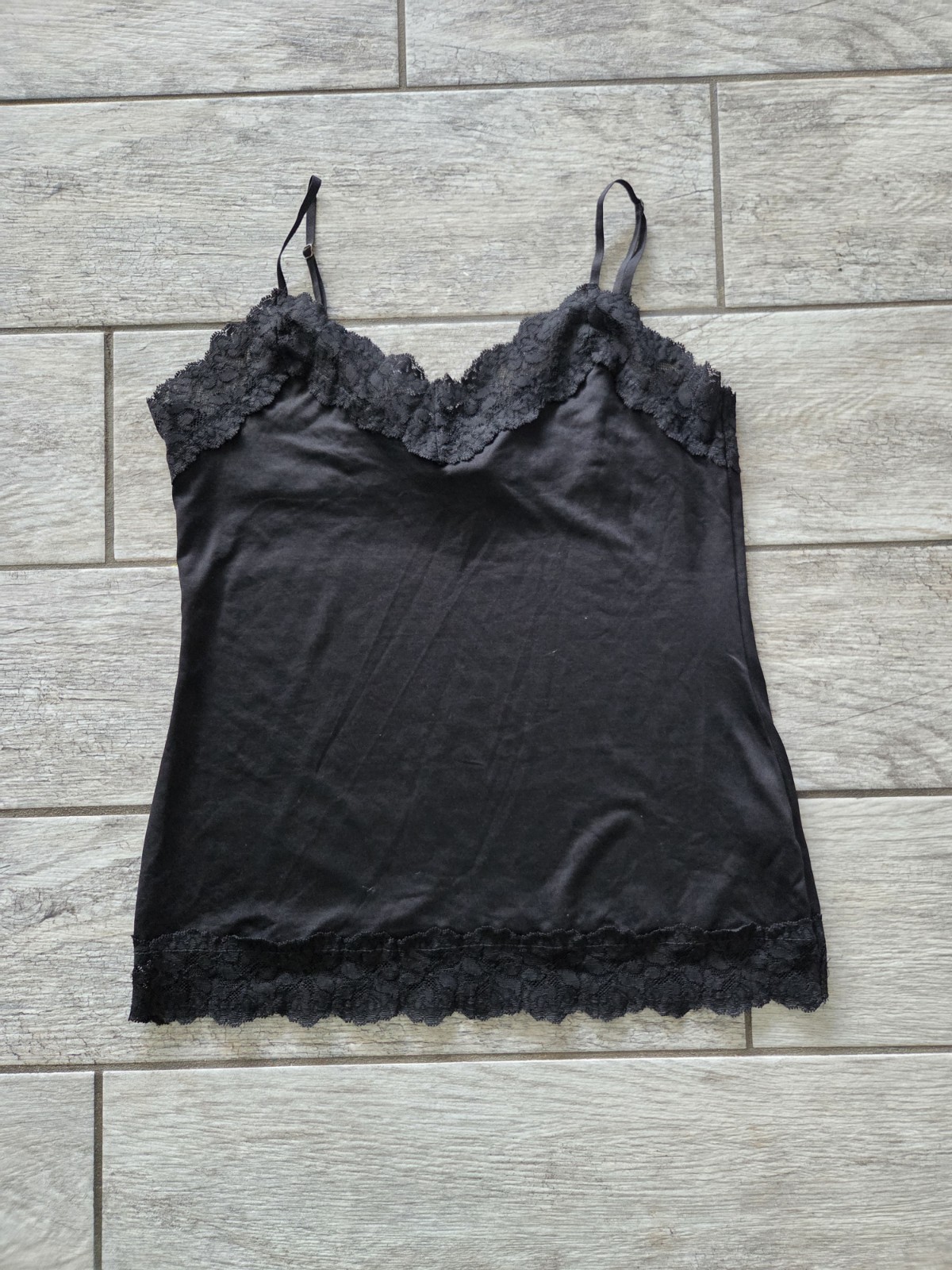 White House Black Market Lace Trim Cami Tank Top Women’s Small New W/ Tags