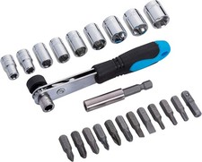Image of BlueSpot 23PCE Offset Ratchet Bit and Socket Set