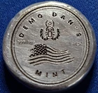 Demo Dan 1 Oz Hand Poured Silver Round   F*** YOU Design