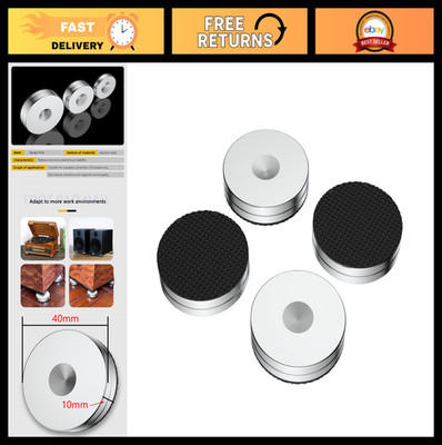 Stainless Steel Speaker Isolation Feet Pads 40x10mm for HiFi Audio Equipment