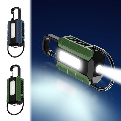 Portachiavi Portatile Multifunzione Doppia Sorgente Luminosa Luce Type-c Ricarica Rapida} - Foto 6 di 20