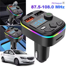 Hands-Free Wireless Car Kit, Bluetooth 5.3 MP3 Player with TF Card, USB, FM Tran