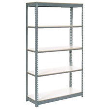 Boltless Extra Heavy Duty Shelving 36"W x 18"D x 96"H 5 Shelves 1500 lbs.