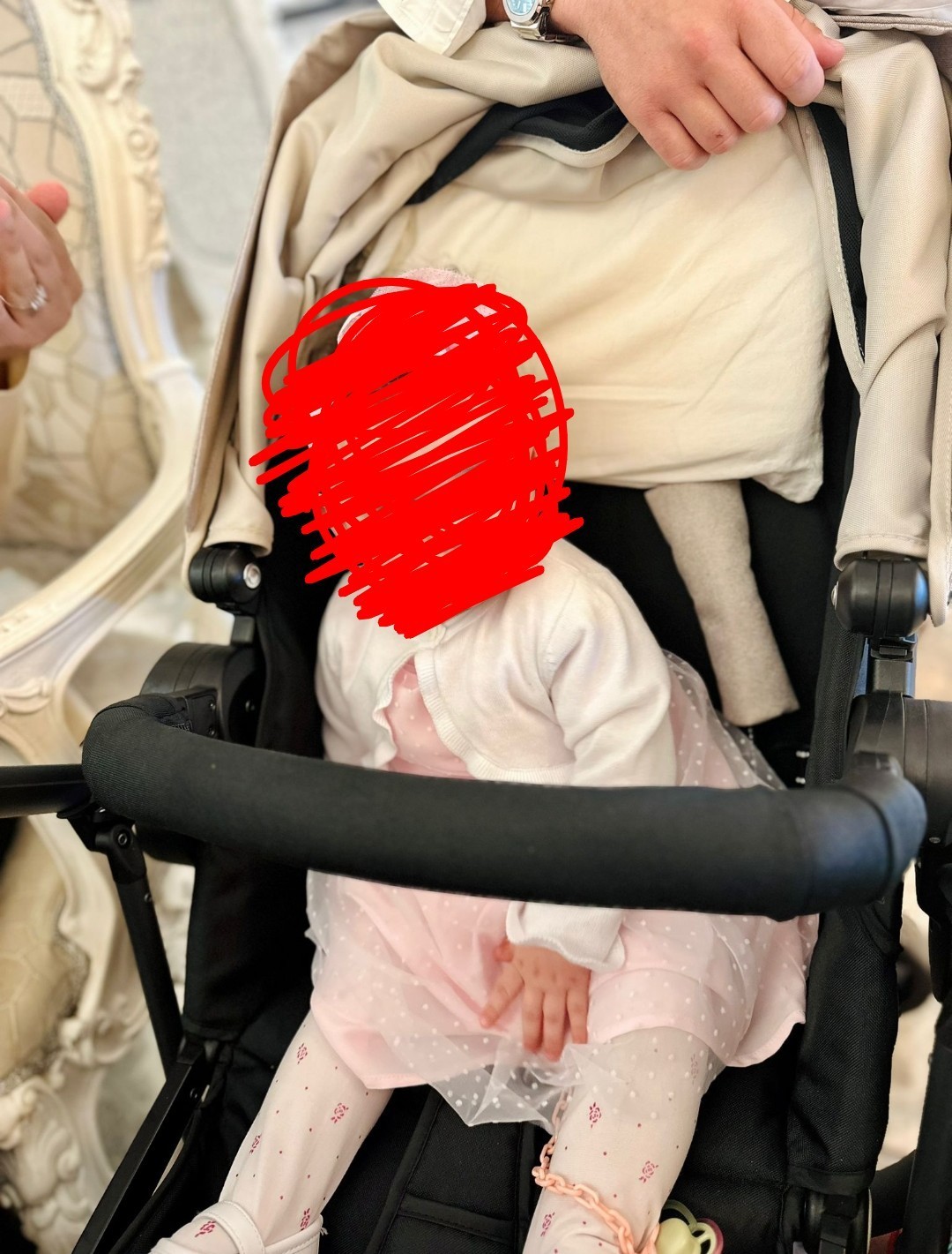 Taski Sport Passeggino Trio Carrozzina Seggiolino Auto i-Size Beige Cam foto 4