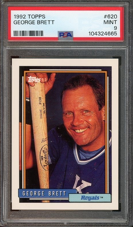 1992 Topps Gold #620 George Brett MINT Gold Winner PSA 9 Royals 4665