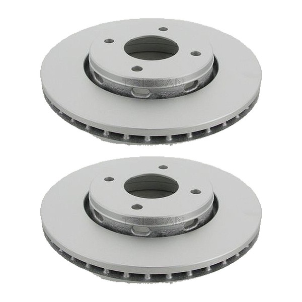 2 Bremsscheiben BelüFtet Ø 281 Mm Triscan FüR U.A. Mitsubishi Colt-image