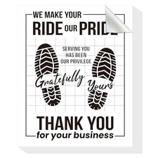 100 Pcs Paper Floor Mats for Cars 17"x22.5", Disposable Floor Mats for Car