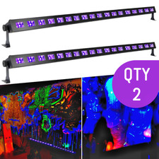 COPPIA - CFX UVBAR18 - Barra LED Ultravioletta 1 Metro - Dj Disco Stage Effetto Speciale