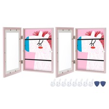 Art Frame 8.5x11 Front Opening Frames for Classroom, 2 Pcs, Pink