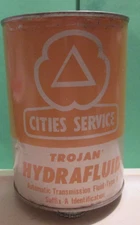 VTG CITIES SERVICE TROJAN HYDRAFLUID Automatic Transmission Fluid Oil Can 1 QT