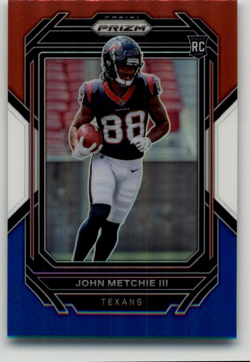 2022 Panini Prizm John Metchie III Red White Blue Rookie #316 RC Houston Texans