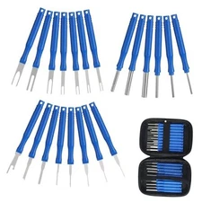 Upgraded Terminal Removal Tool Kit, 21Pcs Electrical Pin Removal 21 Pcs Blue
