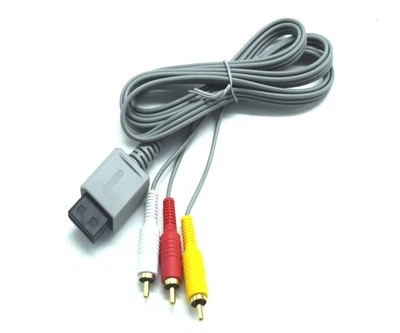 GENERIC Audio Video AV Composite RCA Game Cable TV Lead Wire for Nintendo Wii Console