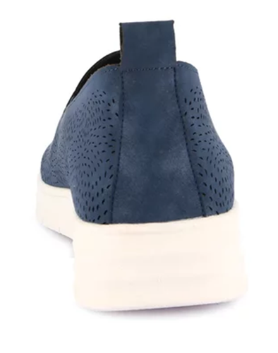 GRUNLAND SC6257-F6 SIVI MOCASSINI SLIPON SCARPE INFILARE TRAFORATE DONNA BLU - Bild 5 von 5