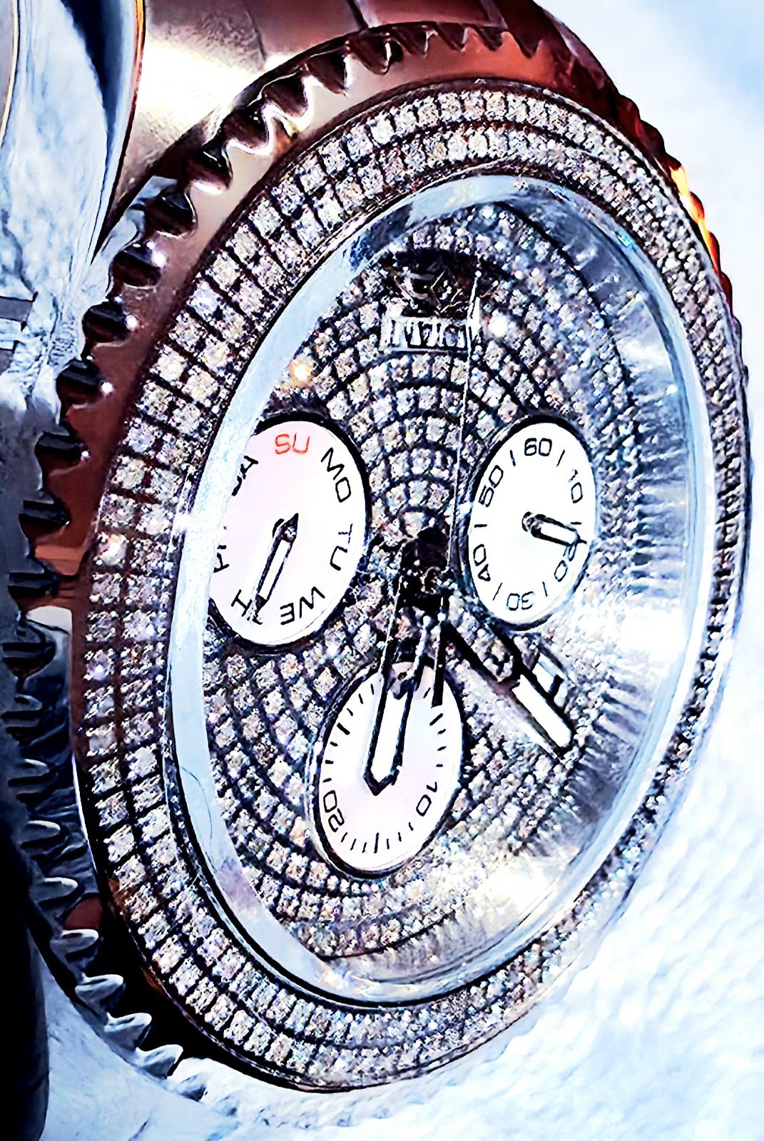 INVICTA (CERTIFIED) WHITE DIAMONDS GRAND DIVER PROFESSIONAL 300M 30330 STUNNING! image 4
