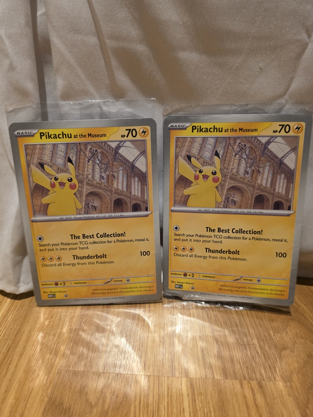 2x Pokémon TCG Promo Oversized Card - Pikachu at the Museum (Sealed) - UK